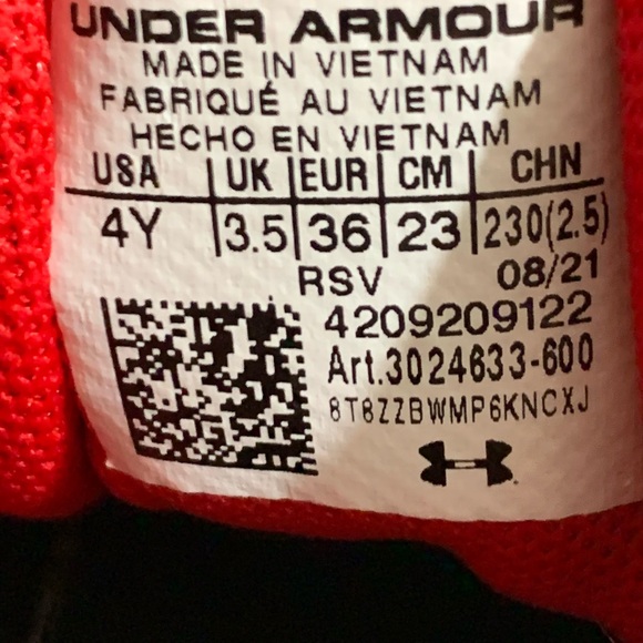 Under Armour Assert Kids Runnung Shoes Sneakers - Picture 9 of 10